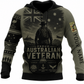 Personalized Australia Soldier/Veteran with Name & Rank Hoodie All Over Printed - TH1779235204
