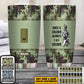 Personalized Irish Veteran/Soldier With Rank And Name Camo Tumbler All Over Printed - 1683504003