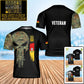 Personalisiertes T-Shirt mit Camouflage-Muster für deutsche Soldaten/Veteranen mit Namen und Rang, 3D-Druck – 0402240003