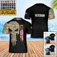 Personalized UK Soldier/ Veteran Camo With Name And Rank T-Shirt 3D Printed - 1707004801