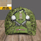 Personalized Rank And Name Denmark Soldier/Veterans Camo Baseball Cap - 16907616