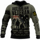 Personalized Australia Soldier/Veteran with Name & Rank Hoodie All Over Printed - TH1779235206