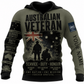 Personalized Australia Soldier/Veteran with Name & Rank Hoodie All Over Printed - TH1779235206