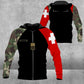 Personalized Swiss Solider/ Veteran Camo With Name And Rank Hoodie 3D Printed - 1912220008