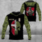 Personalized Danish Solider/ Veteran Camo With Name And Rank Hoodie 3D Printed - 2812220001