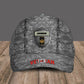 Personalized Rank And Name Canadian Soldier/Veterans Camo Baseball Cap - 1412220005