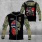 Personalized Norway Solider/ Veteran Camo With Name And Rank Hoodie 3D Printed - 3112220003