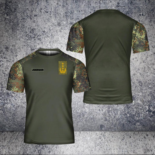 Personalized German Solider/ Veteran Camo With Name And Rank T-Shirt 3D Printed - 1801240001