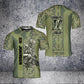 Personalisiertes T-Shirt mit Camouflage-Muster für norwegische Soldaten/Veteranen mit Namen und Rang, 3D-Druck – 1301240001