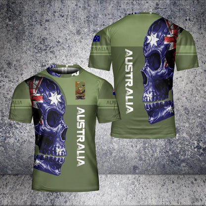 Personalized Australian Solider/ Veteran Camo With Name And Rank T-Shirt 3D Printed - 2812220005