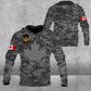 Personalized Canadian Solider/ Veteran Camo With Name And Rank Hoodie 3D Printed - 1001230003
