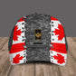 Personalized Rank And Name Canadian Soldier/Veterans Camo Baseball Cap - 2101230001