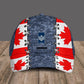 Personalized Rank And Name Canadian Soldier/Veterans Camo Baseball Cap - 2101230001