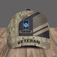 Personalized Rank And Name Canadian Soldier/Veterans Camo Baseball Cap - 2901230006