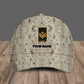 Personalized Rank And Name Canadian Soldier/Veterans Camo Baseball Cap - 2901230008