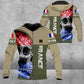 Personalized France Solider/ Veteran Camo With Name And Rank Hoodie 3D Printed - 3101230007