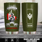Personalized Canada Veteran/ Soldier With Rank And Name Camo Tumbler - 17561664
