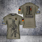 T-shirt personnalisé avec camouflage de soldat/vétéran allemand avec nom et grade imprimé en 3D - 0502240004