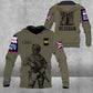 Personalized UK Solider/ Veteran Camo With Name And Rank Hoodie 3D Printed - 0103230002