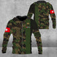 Personalized Swiss Soldier/ Veteran Camo With Name And Rank Hoodie 3D Printed - 1677628804