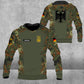 Personalized German Soldier/ Veteran Camo With Name And Rank Hoodie 3D Printed - 16787520