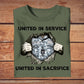 Personalized United Kingdom Solider/ Veteran Camo With Name And Rank T-Shirt - United In Service United In Sacrifice - 3003230003