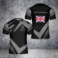 Personalized United Kingdom Solider/ Veteran Camo With Name And Rank T-Shirt 3D Printed - 1680739201