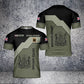 Personalized United Kingdom Solider/ Veteran Camo With Name And Rank T-Shirt 3D Printed - 0604230004