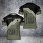 Personalized United Kingdom Solider/ Veteran Camo With Name And Rank T-Shirt 3D Printed - 1680739203