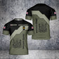 Personalized United Kingdom Solider/ Veteran Camo With Name And Rank T-Shirt 3D Printed - 0604230004