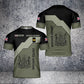 Personalized United Kingdom Solider/ Veteran Camo With Name And Rank T-Shirt 3D Printed - 1680739203