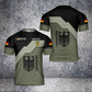 Personalized German Solider/ Veteran Camo With Name And Rank T-Shirt 3D Printed - 1707091201