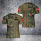 Personalized Swiss Solider/ Veteran Camo With Name And Rank T-Shirt 3D Printed - 2801240001