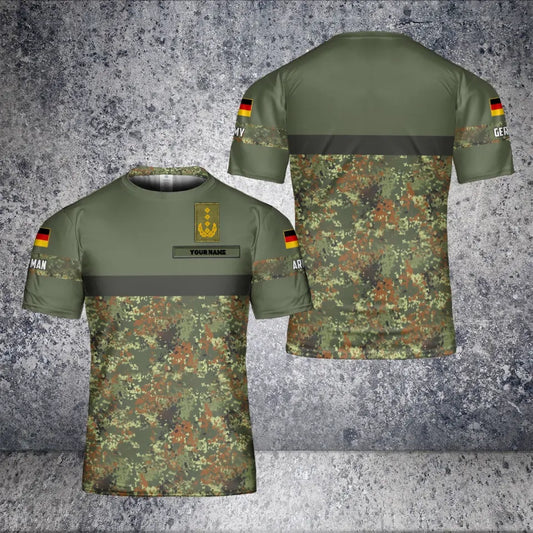 Personalized German Solider/ Veteran Camo With Name And Rank T-Shirt 3D Printed - 2701240003