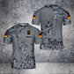 Personalized German Solider/ Veteran Camo With Name And Rank T-Shirt 3D Printed - 1706227202