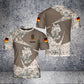 Personalized German Solider/ Veteran Camo With Name And Rank T-Shirt 3D Printed - 1706227202