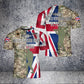 Personalized United Kingdom Solider/ Veteran Camo With Name And Rank T-Shirt 3D Printed - 1680739206