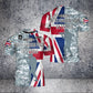 Personalized United Kingdom Solider/ Veteran Camo With Name And Rank T-Shirt 3D Printed - 1680739206