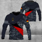 Personalized German Soldier/ Veteran Camo With Name And Rank Hoodie 3D Printed - 0805230003