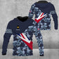 Personalized UK Solider/ Veteran Camo With Name And Rank Hoodie 3D Printed - 0805230003