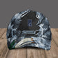 Personalized Rank And Name Ireland Soldier/Veterans Camo Baseball Cap - 1705230001 - D04