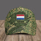 Personalized Rank Netherlands Soldier/Veterans Camo Baseball Cap - 1605230001 - D04