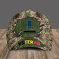 Casquette de baseball camouflage personnalisée avec rang et nom pour soldat/ancien combattant belge - 1680652804 - D04