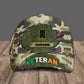 Personalized Rank And Name Ireland Soldier/Veterans Camo Baseball Cap - 1305230001 - D04