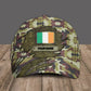 Personalized Name Ireland Soldier/Veterans Camo Baseball Cap - 1605230001 - D04