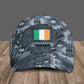 Personalized Name Ireland Soldier/Veterans Camo Baseball Cap - 1605230001 - D04