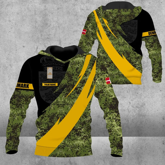 Personalized Denmark Solider/ Veteran Camo With Name And Rank Hoodie 3D Printed - 1684281601 - D04