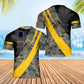 Personalized France Solider/ Veteran Camo With Name And Rank T-Shirt 3D Printed - 2605230002-D04