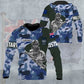 Personalized Australian Soldier/ Veteran Camo With Name And Rank Hoodie - 3005230003- D04