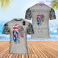 Personalized Australia Solider/ Veteran Camo With Name And Rank T-Shirt 3D Printed - 0206230002-D04